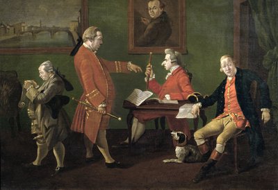 Lord William Cavendish, William FitzHerbert and Mr Short, c.1780 by Thomas Patch